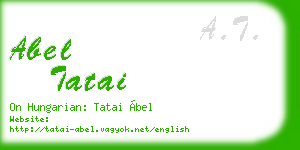abel tatai business card